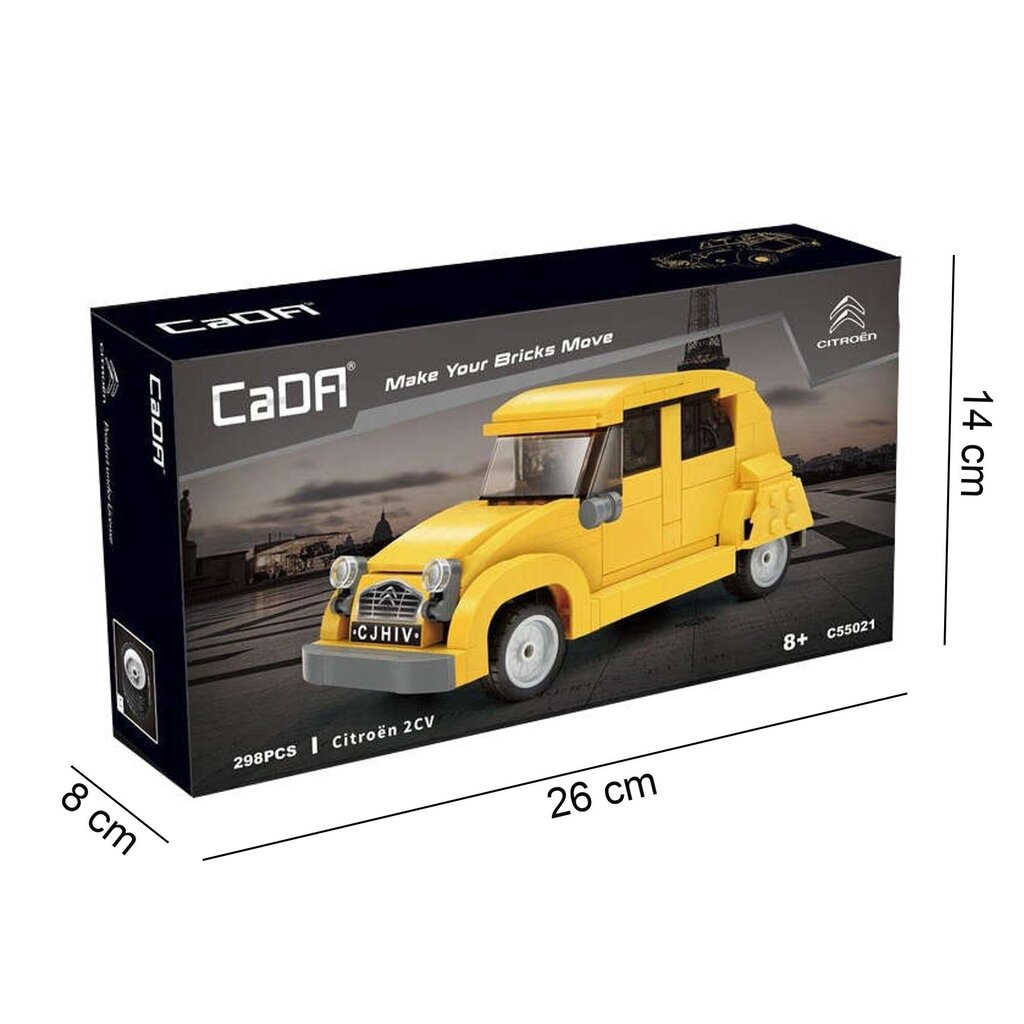 Ehitusplokid Sõiduk Citroen 2CV Cada C55021W 298 el. hind ja info | Klotsid ja konstruktorid | kaup24.ee