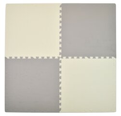 Vahtplastimatt Humbi Cream Grey 4 tk 62x62x1 cm цена и информация | Развивающие коврики | kaup24.ee