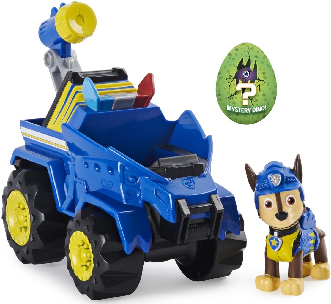 Dino Rescue Chase Paw Patrol + politseiauto + dinosaurus hind ja info | Poiste mänguasjad | kaup24.ee