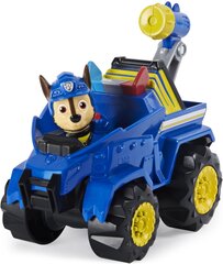 Dino Rescue Chase Paw Patrol + politseiauto + dinosaurus цена и информация | Развивающий мелкую моторику - кинетический песок KeyCraft NV215 (80 г) детям от 3+ лет, бежевый | kaup24.ee