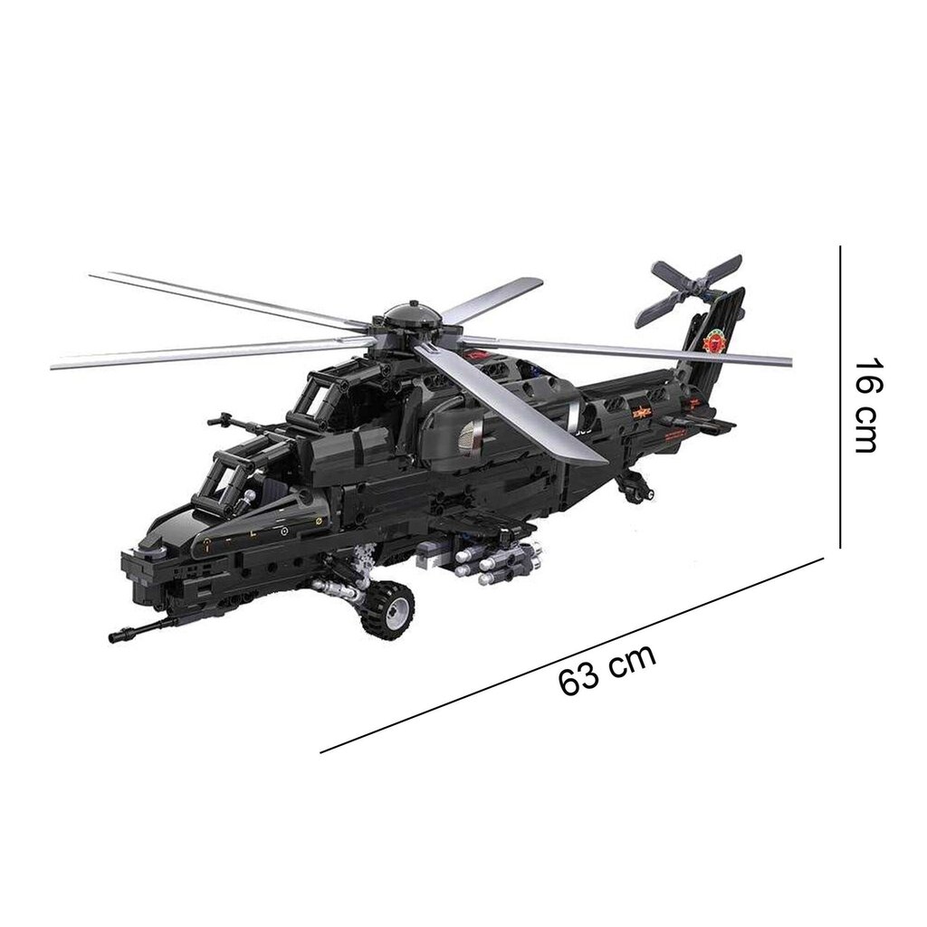 Plokid Cada Helicopter Military Assault WZ-10 C61005W hind ja info | Klotsid ja konstruktorid | kaup24.ee