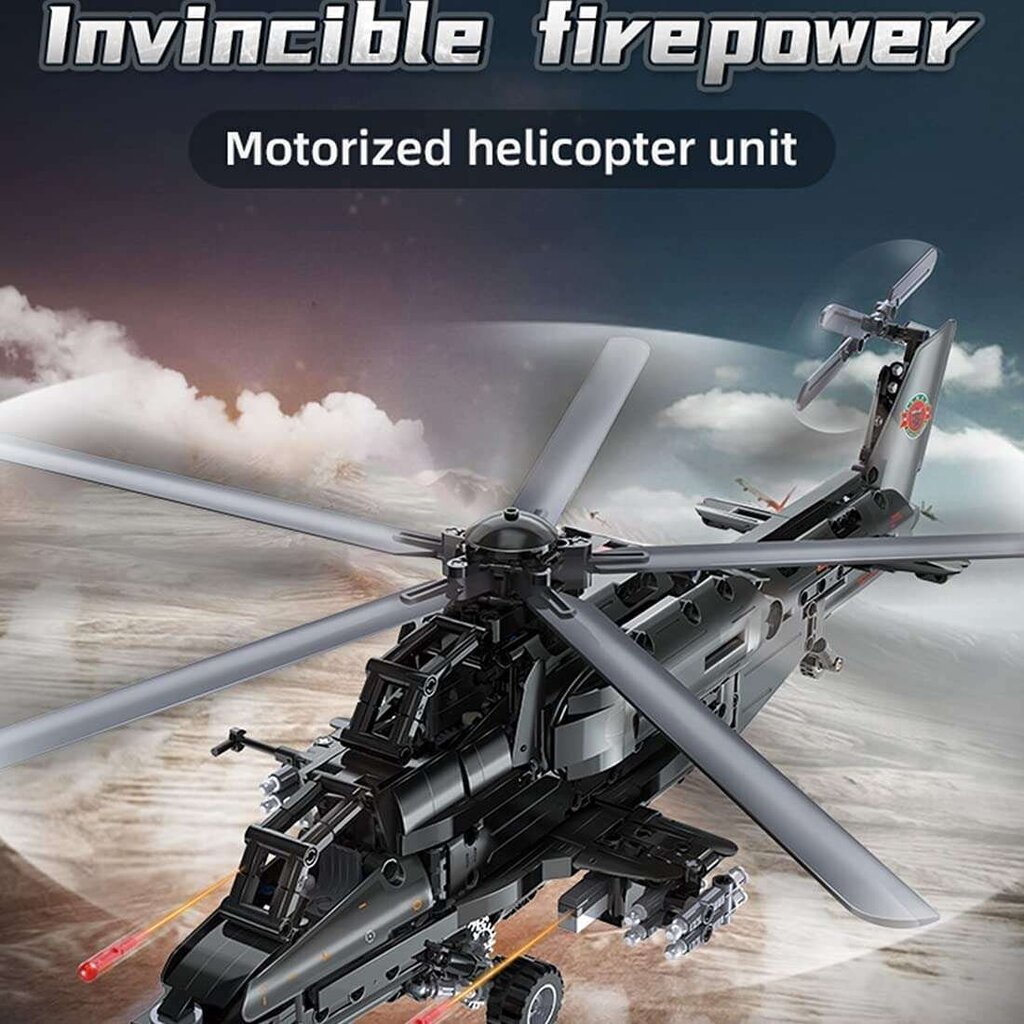 Plokid Cada Helicopter Military Assault WZ-10 C61005W hind ja info | Klotsid ja konstruktorid | kaup24.ee