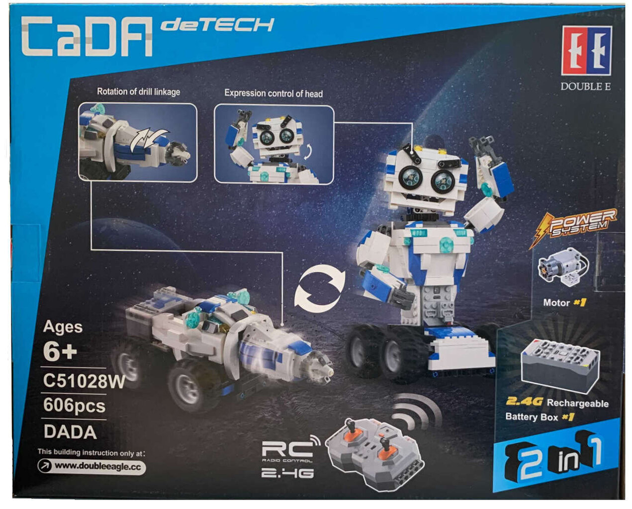 Plokid Cada RC Robot DADA C51028W hind ja info | Klotsid ja konstruktorid | kaup24.ee