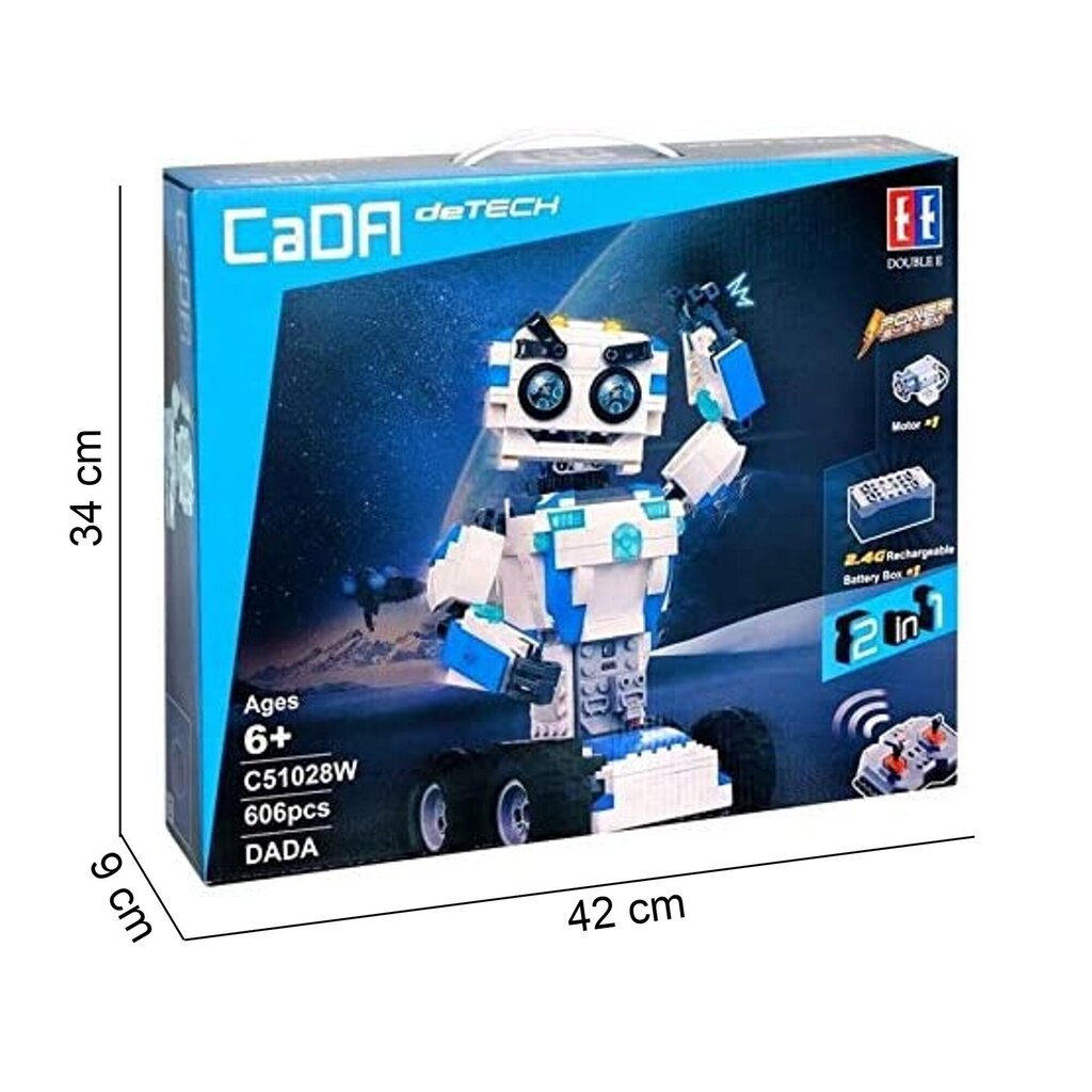 Plokid Cada RC Robot DADA C51028W hind ja info | Klotsid ja konstruktorid | kaup24.ee