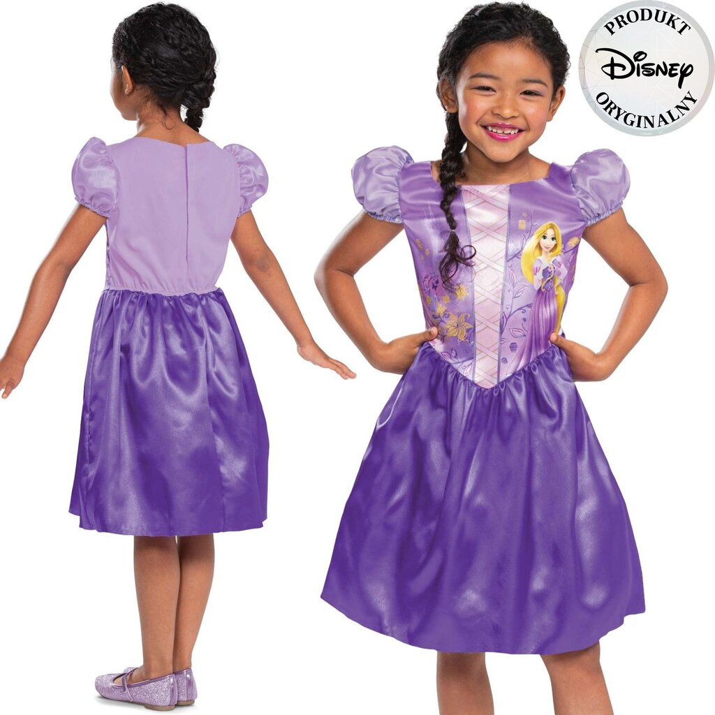 Bērnu karnevāla kostīms Disney Rapunzel 109-123 cm 5-6 gadi hind ja info | Karnevali kostüümid | kaup24.ee