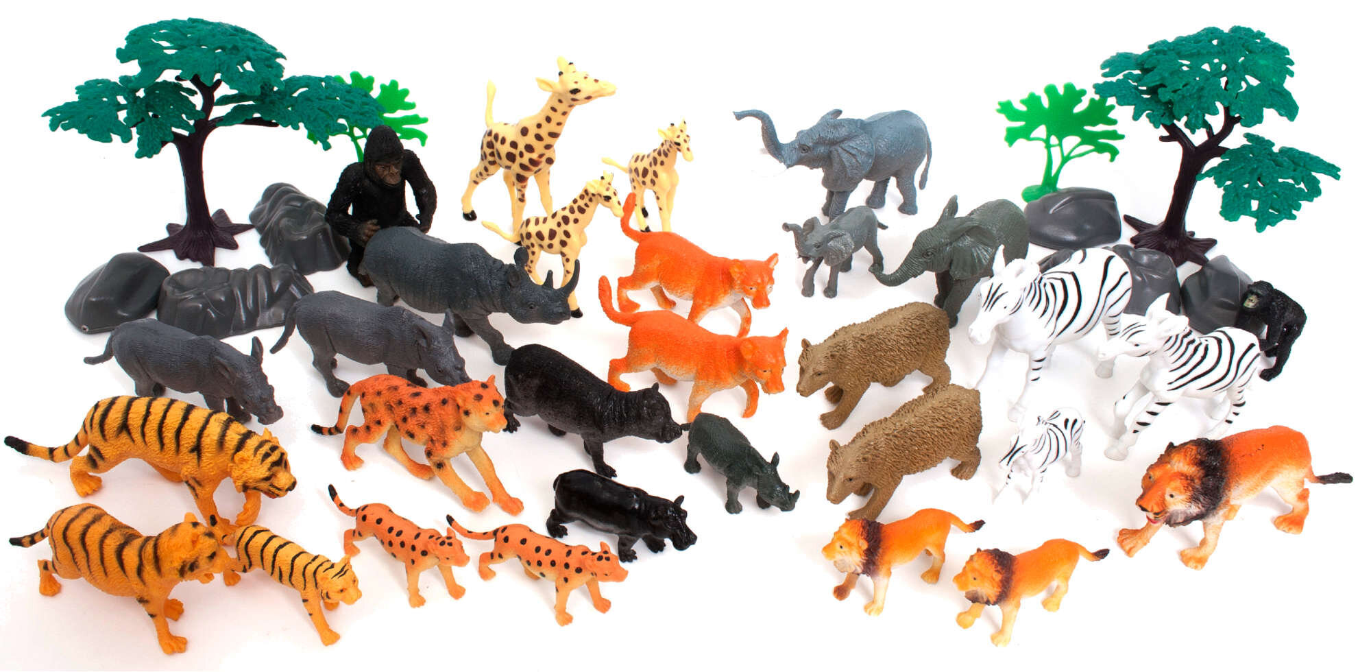 Figuurikomplekt Large Wildlife Safari 40 tk hind ja info | Poiste mänguasjad | kaup24.ee