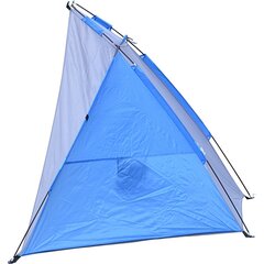 Пляжная палатка, 200x100x105 см, синяя/серая цена и информация | Палатки | kaup24.ee