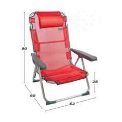 Пляжный стул Color Baby 48 x 60 x 90 cm Красный цена и информация | Туристическая мебель | kaup24.ee