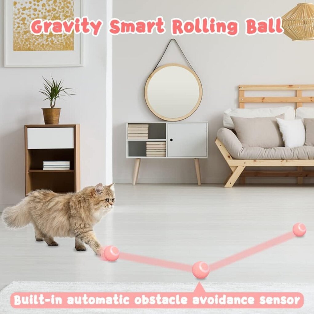 Interaktiivne nutipall kassidele Smart Cat Ball цена и информация | Mänguasjad kassidele | kaup24.ee