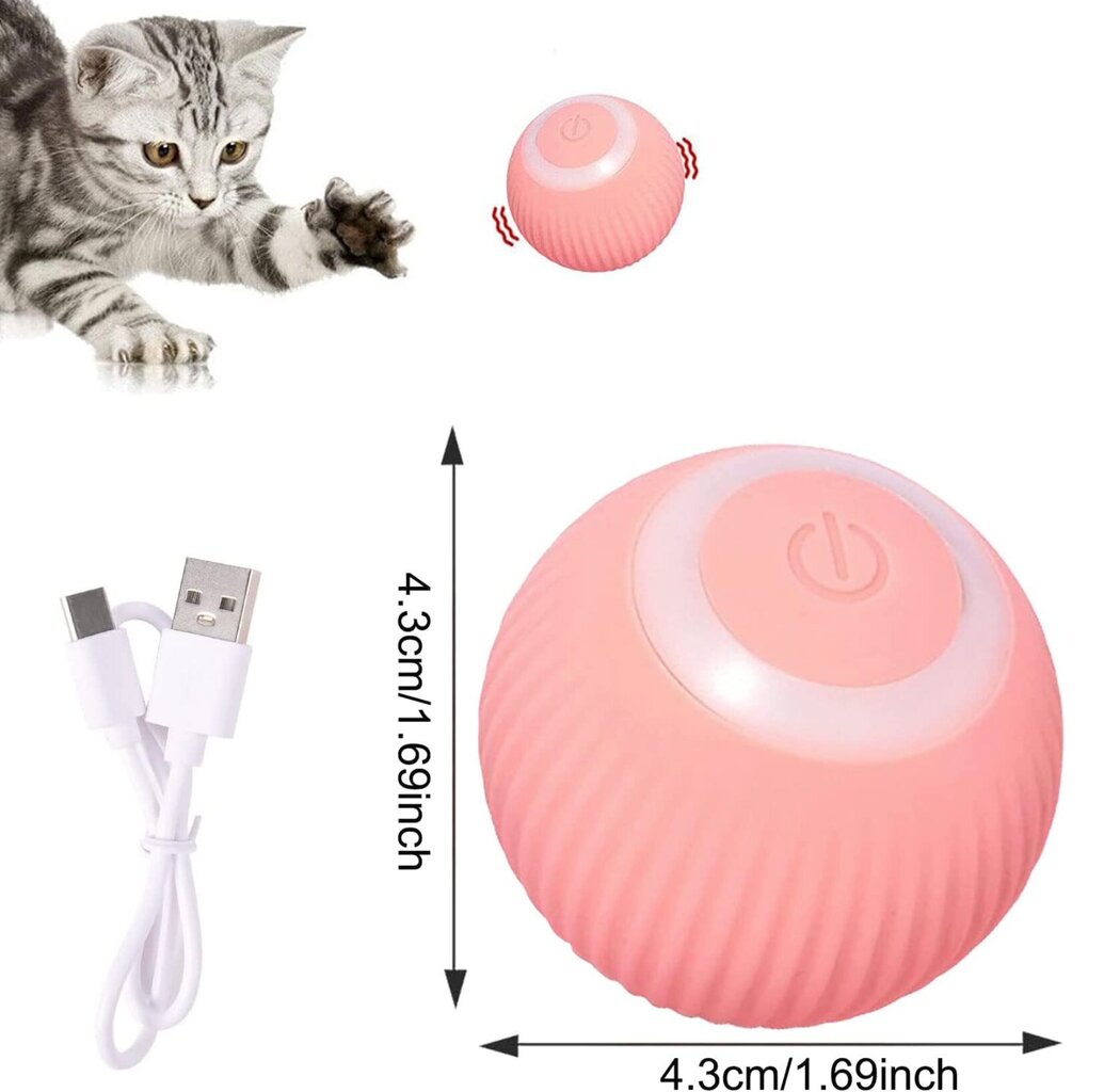 Interaktiivne nutipall kassidele Smart Cat Ball цена и информация | Mänguasjad kassidele | kaup24.ee