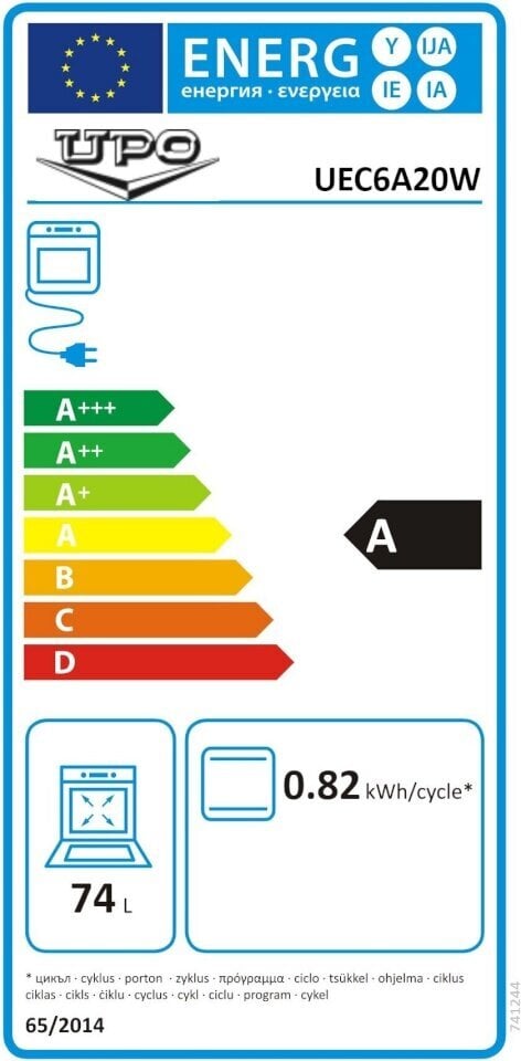 Upo UEC6A20W цена и информация | Elektripliidid | kaup24.ee