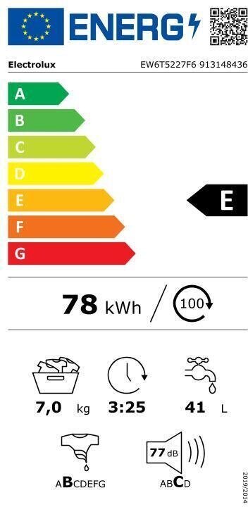 Electrolux EW6T5227F6 PerfectCare 600 hind ja info | Pesumasinad | kaup24.ee