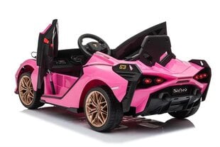 Ühekohaline laste elektriauto Lamborghini Sian 12V, roosa цена и информация | Электромобили для детей | kaup24.ee
