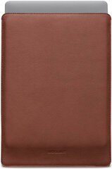 Woolnut kaitseümbris Leather Sleeve 16" MacBook Pro, pruun hind ja info | Arvutikotid | kaup24.ee