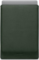 Woolnut kaitseümbris Leather Sleeve 16" MacBook Pro, roheline hind ja info | Arvutikotid | kaup24.ee