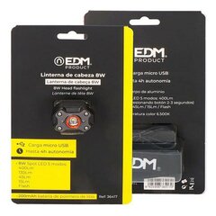 Led Pealamp Edm 8 W Must 400 lm hind ja info | Valgustid ja lambid | kaup24.ee