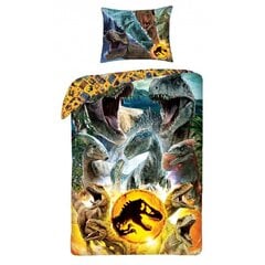 Laste voodipesukomplekt Jurassic World, 140x200, 2 osa hind ja info | Beebide ja laste voodipesu | kaup24.ee