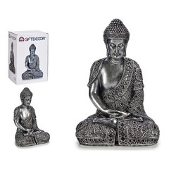 Dekoratiivkuju Buddha Hõbe Vaik (20 x 34,5 x 24 cm) цена и информация | Детали интерьера | kaup24.ee