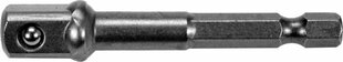 HEX-adapter trellile 1/4",3/8" 65mm 04626 цена и информация | Шуруповерты, дрели | kaup24.ee
