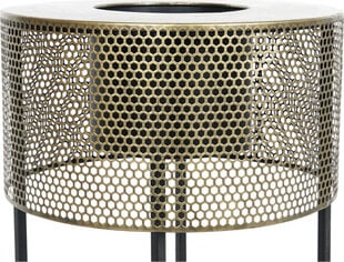 Istutuskastide komplekt DKD Home Decor 33 x 33 x 67 cm Black Golden Metal Loft hind ja info | Dekoratiivsed lillepotid | kaup24.ee