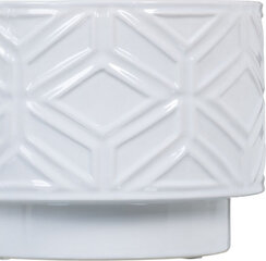 Lillepott 21,5 x 21,5 x 16,5 cm Ceramic White цена и информация | Вазоны | kaup24.ee