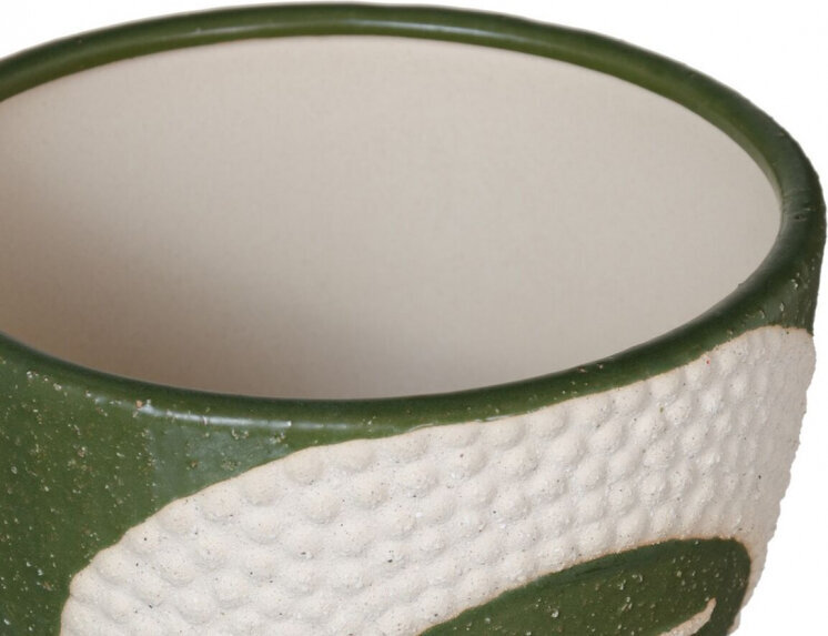 Lillepott Ceramic Green 19 x 19 x 22 cm цена и информация | Dekoratiivsed lillepotid | kaup24.ee