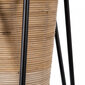 Istutuskastide komplekt 34 x 34 x 58 cm Natural Black Metal Bamboo (2 tk) hind ja info | Dekoratiivsed lillepotid | kaup24.ee