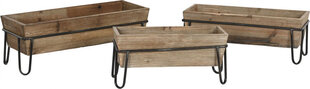 Istutuskastide komplekt DKD Home Decor 55 x 21 x 18,5 cm hind ja info | Dekoratiivsed lillepotid | kaup24.ee