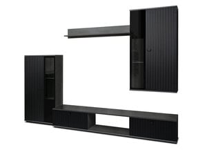 Комплект мебели для гостиной ADRK Salia, серый/черный цвет цена и информация | Секции | kaup24.ee
