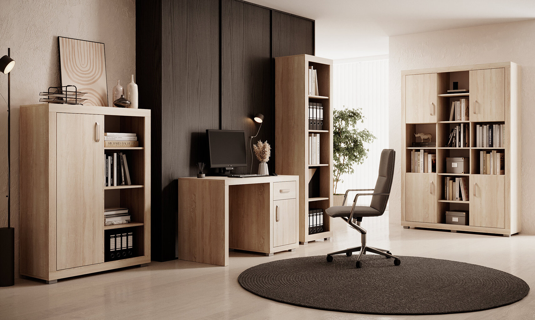 Raamaturiiul ADRK Furniture Bahar, pruun hind ja info | Riiulid | kaup24.ee