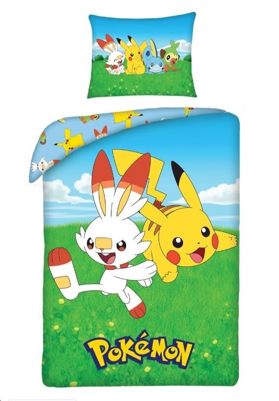 Laste voodipesukomplekt Pokemon, 140x200 cm, 2-osaline hind ja info | Beebide ja laste voodipesu | kaup24.ee