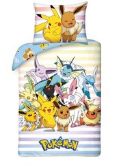 Laste voodipesukomplekt Pokemon, 140x200 cm, 2-osaline hind ja info | Beebide ja laste voodipesu | kaup24.ee