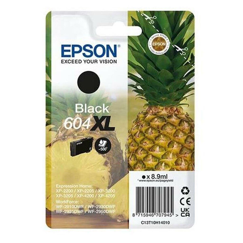 Originaal Tindikassett Epson 604XL Must цена и информация | Tindiprinteri kassetid | kaup24.ee