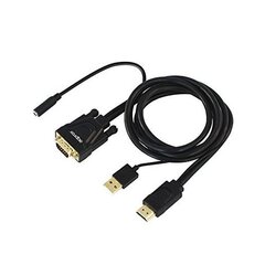Kaabel HDMI-VGA Adapter approx! APPC22 3,5 mm USB 60 Hz hind ja info | Kaablid ja juhtmed | kaup24.ee