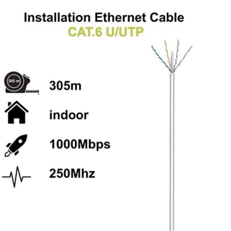 Ewent, UTP, 305 m hind ja info | Kaablid ja juhtmed | kaup24.ee