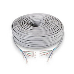 Твердый кабель RJ45 кат. 6 FTP NANOCABLE 10.20.0902 100 m цена и информация | Кабели и провода | kaup24.ee