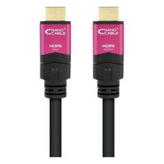 HDMI Kaabel Nanocable 10.15.3725 4K HDR 25 m, must hind ja info | Kaablid ja juhtmed | kaup24.ee