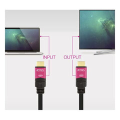 HDMI Kaabel Nanocable 10.15.3725 4K HDR 25 m, must цена и информация | Кабели и провода | kaup24.ee