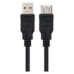 USB-kaabel Nanocable 8433281002999 3 m, must hind ja info | Kaablid ja juhtmed | kaup24.ee