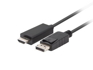 DisplayPort-HDMI Kaabel Lanberg CA-DPHD-11CC-0030-BK 3 m цена и информация | Кабели и провода | kaup24.ee