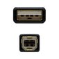 USB 2.0 A-USB B Kaabel Nanocable 10.01.120, must цена и информация | Kaablid ja juhtmed | kaup24.ee