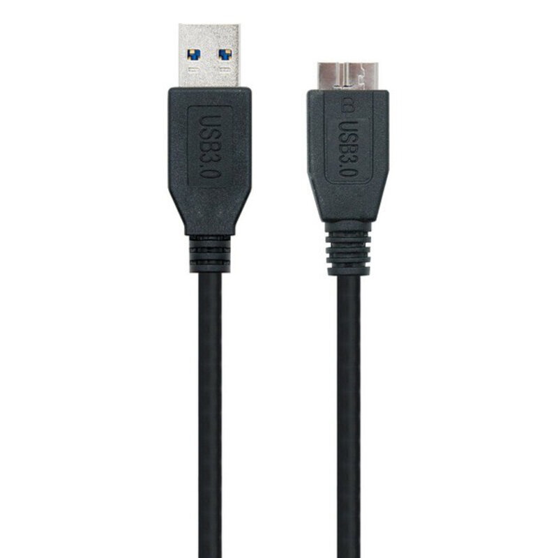 Kaabel USB 3.0 A-Micro USB B Nanocable 10.01.110-BK, must hind ja info | Kaablid ja juhtmed | kaup24.ee