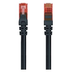 Жесткий сетевой кабель UTP кат. 6 Ewent EW-6U 1000 Mbit/s Чёрный цена и информация | Кабели и провода | kaup24.ee