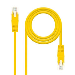 Жесткий сетевой кабель UTP кат. 6 NANOCABLE   Жёлтый цена и информация | Кабели и провода | kaup24.ee
