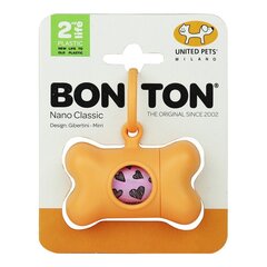 Дозатор мешков для животных United Pets Bon Ton Nano Classic Пёс Оранжевый Переработанный пластик (6 x 3 x 4 cm) цена и информация | Средства по уходу за животными | kaup24.ee