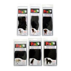 Pawz koerte saapad, L, 12 tk, mustad hind ja info | Hooldusvahendid loomadele | kaup24.ee