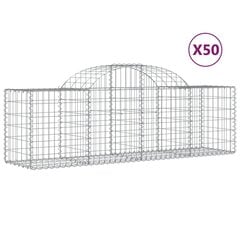 vidaXL kaarekujulised gabioonkorvid 50 tk, 200x50x60/80 cm, raud hind ja info | Istutus- ja turbapotid | kaup24.ee