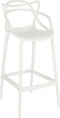 Барный стул Lexi из белого пластика цена и информация | Стулья для кухни и столовой | kaup24.ee