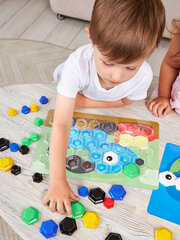 Mosaiik – Ladybug, 52 tükki (kuusnurksed Big nupud) цена и информация | Развивающие игрушки | kaup24.ee