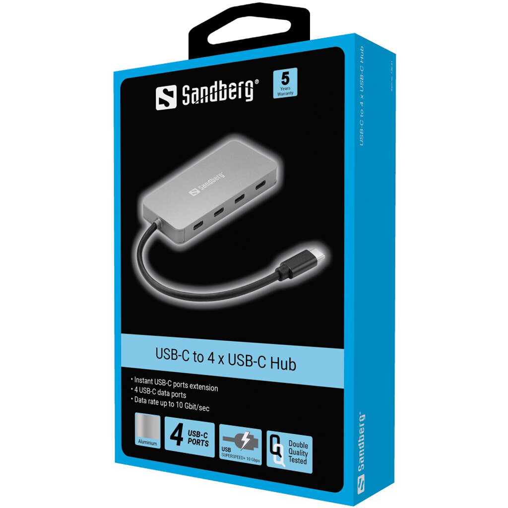 SANDBERG 136-41 цена и информация | USB jagajad, adapterid | kaup24.ee